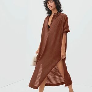 Everlane Brown Caftán Cover Up